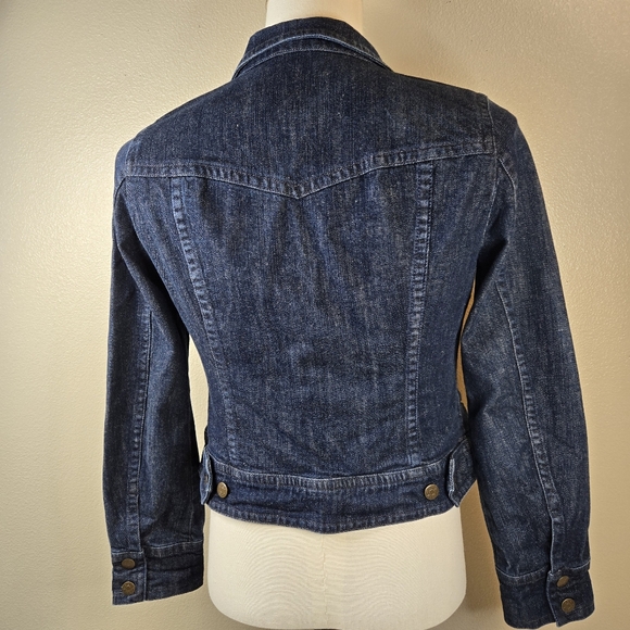 J. Crew Cropped Denim Jacket Medium - Picture 6 of 11